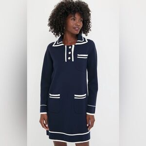Tuckernuck Navy Eleonora Knit Dress Small